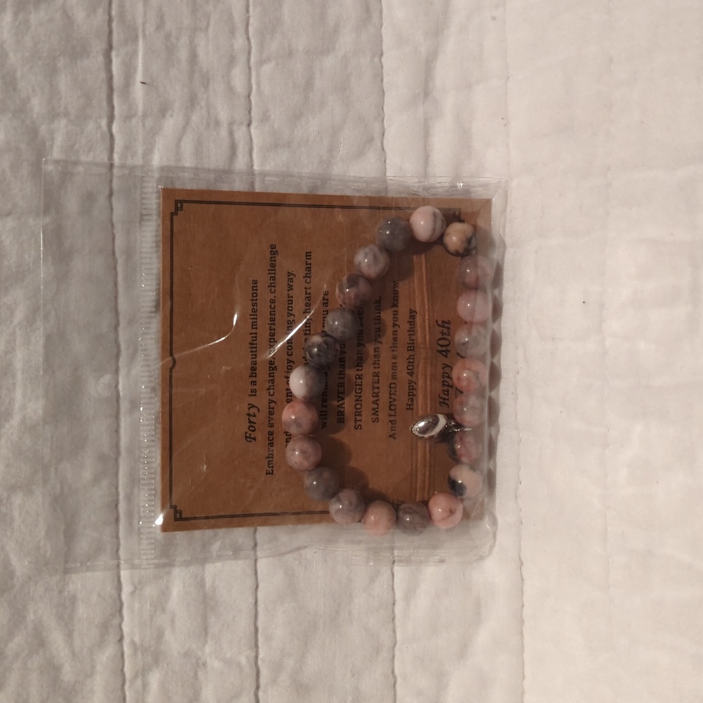 40th milestone bracelet